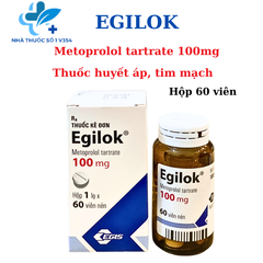 Egilok 100mg Metoprolol tartrate - Thuốc huyết áp, tim mạch