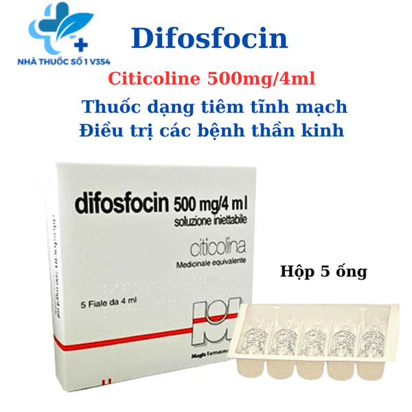 thuốc tiêm difosfocin 500mg điều trị bệnh thần kinh