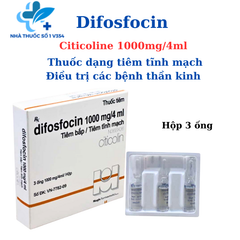 Difosfocin - Citicoline 1000mg/4ml - Điều trị các bệnh thần kinh