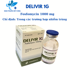 Thuốc tiêm Delivir 1g Pharbaco - Thuốc điều trị nhiễm khuẩn hiệu quả