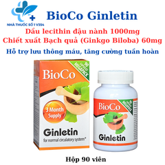 BioCo Ginletin - Ginko Biloba Tăng cường tuần hoàn máu