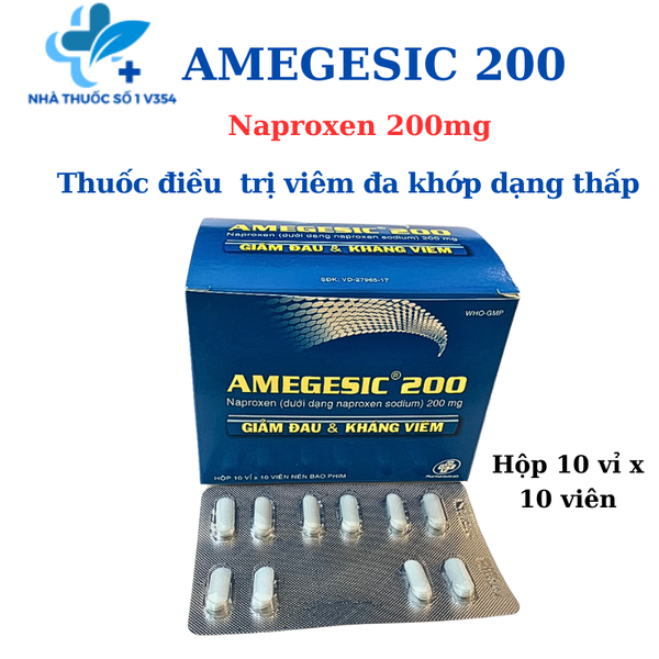thuốc Amegesic 200 điều trị viêm khớp dạng thấp