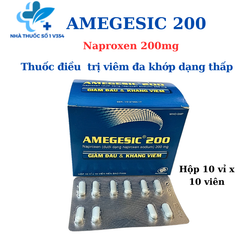 Amegesic 200 - Naproxen 200mg- Thuốc điều trị viêm đa khớp dạng thấp
