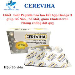 CEREVIHA - Viên uống Giúp bổ Não, bổ Mắt, giảm Cholesterol, phòng chống đột quỵ