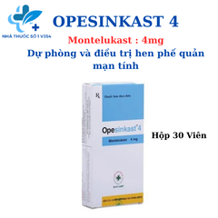 Thuốc Opesinkast 4 - Dự phòng và điều trị hen phế quản mạn tính