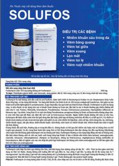 Solofos - Fosfomycin 500 mg Thuốc điều trị nhiễm khuẩn, viêm bàng quang, viêm xoang...