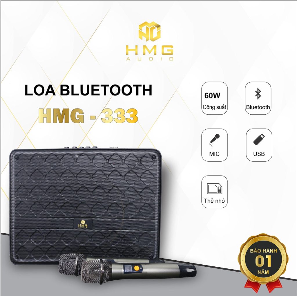 Loa bluetooth karaoke HMG-333