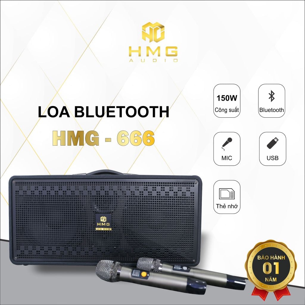 Loa bluetooth karaoke HMG-666