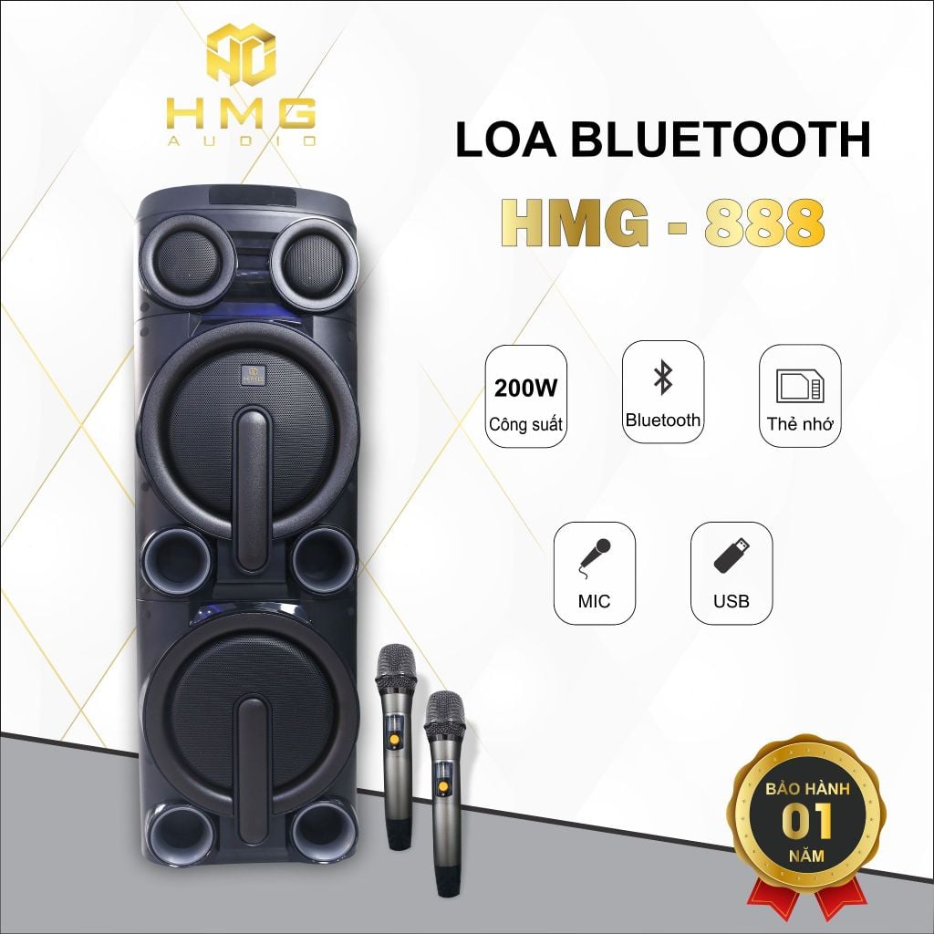 Loa bluetooth karaoke HMG-888