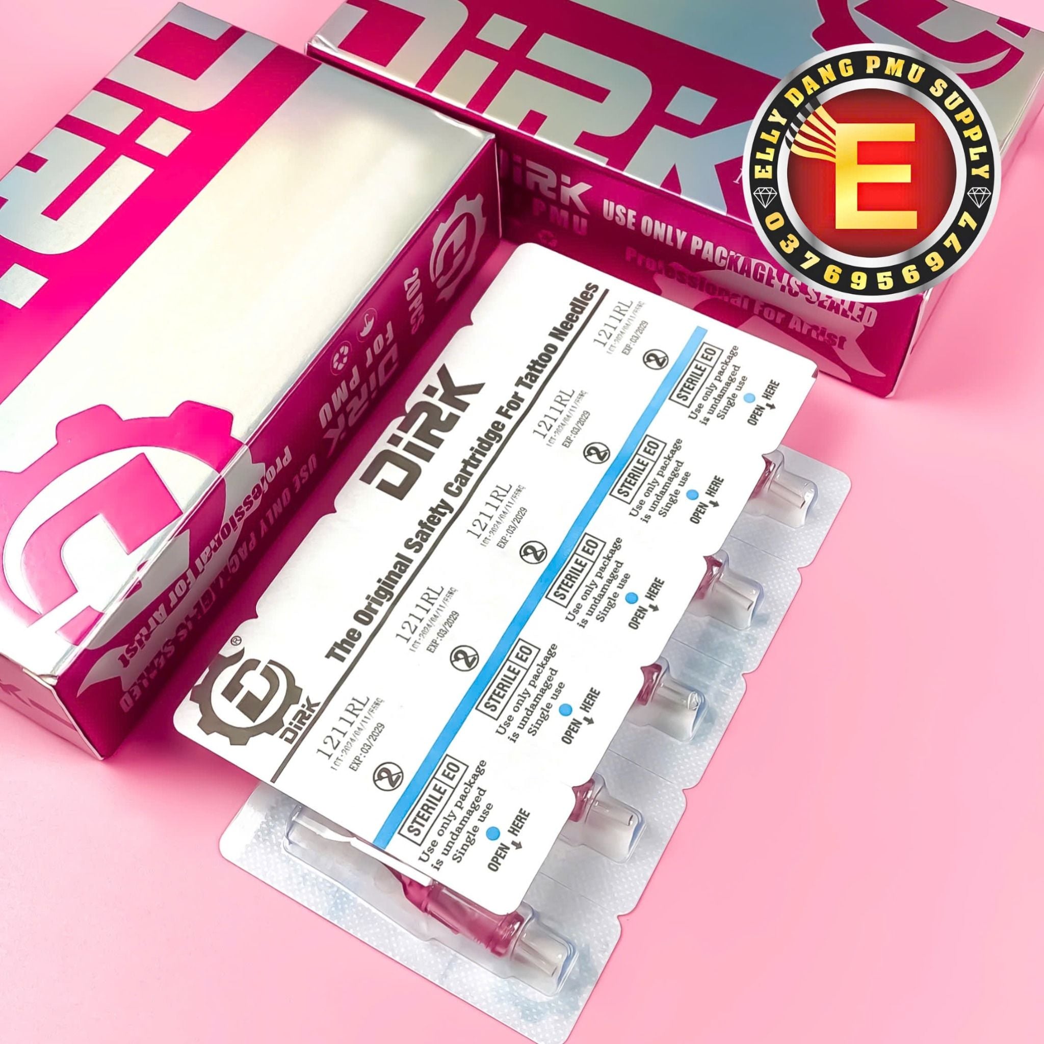 Dirik Kim Pen DIRIK Màu Hồng Chính Hãng Hộp 20 Cây – Ellydang