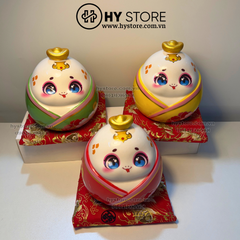 Set 3 Tượng Rắn Ú - Vật phong thuỷ trang trí 2025, mang lại tài lộc, thích hợp tặng đối tác