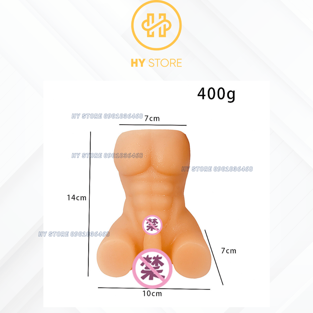 Dụng cụ thủ dâm Nam - Silicone nguyên khối mini khỏa thân