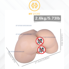 Mông Silicone Có Bìu và Ass Nguyên Khối, Tạo Hình 3D Chân Thật.