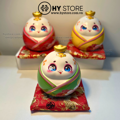 Set 3 Tượng Rắn Ú - Vật phong thuỷ trang trí 2025, mang lại tài lộc, thích hợp tặng đối tác