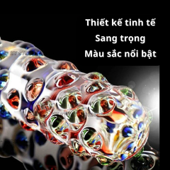 Plug thủy tinh có bi nhiều màu sắc