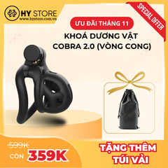 [Bản 2.0 - Vòng cong] Khoá dương vật 3D Cobra