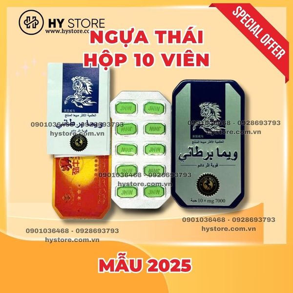 Viên Uống Cường Dương Ngựa Thái Chính Hãng Hộp 10v - 2025