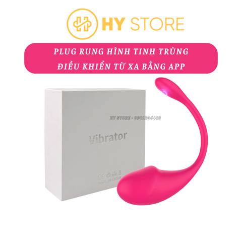 Plug rung hình tinh trùng, điều khiển từ xa bằng app Love Spouse