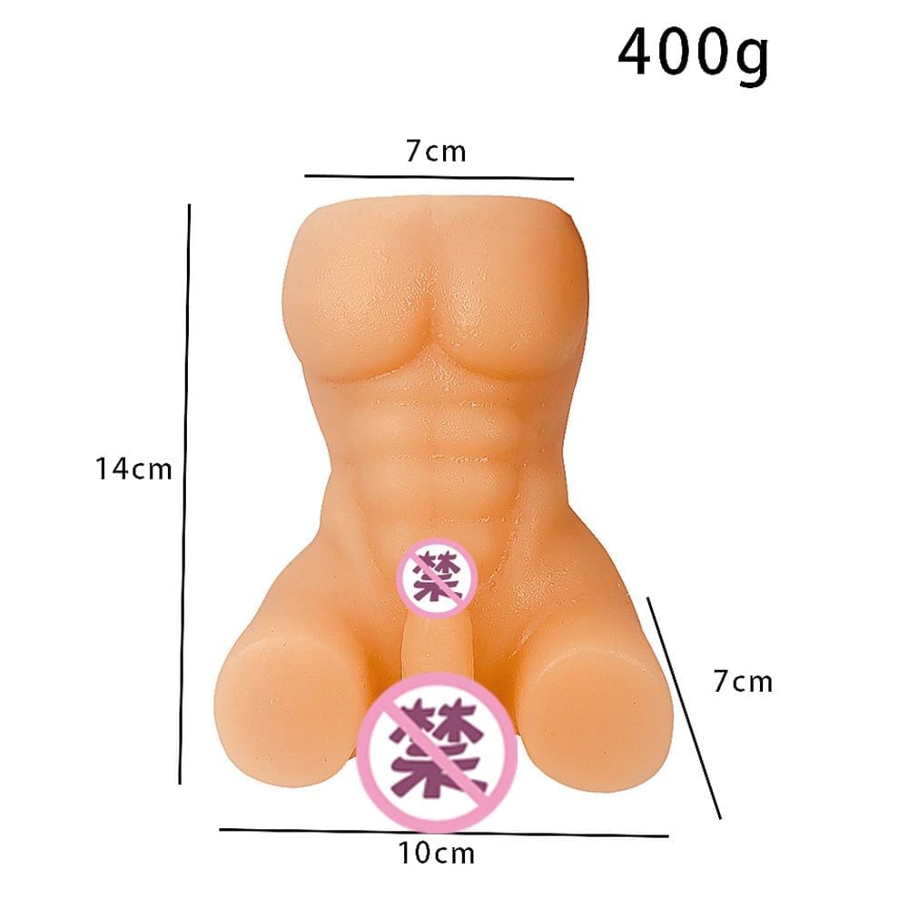 Dụng cụ thủ dâm Nam - Silicone nguyên khối mini khỏa thân