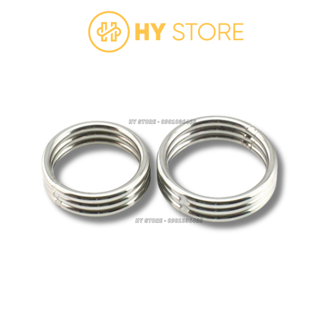 Vòng đeo dương vật, inox 304 loại 3 vòng ghép