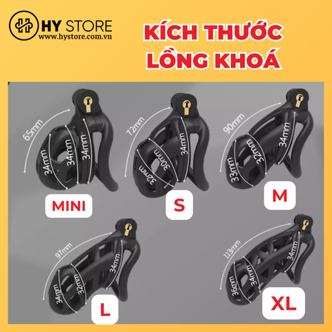 [Bản 2.0 - Vòng cong] Khoá dương vật 3D Cobra