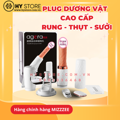 [RUNG-THỤT-SƯỞI] Set Combo Plug Rung thụt cao cấp chính hãng Mizzzee nhiều chế độ - Mẫu Hình Dương vật giả