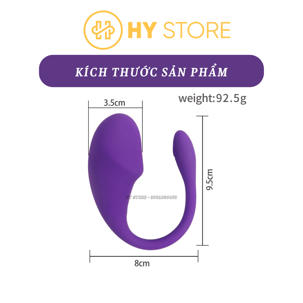 Plug rung hình tinh trùng, điều khiển từ xa bằng app Love Spouse