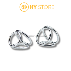 Vòng đeo dương vật, inox 304 loại 3 lổ