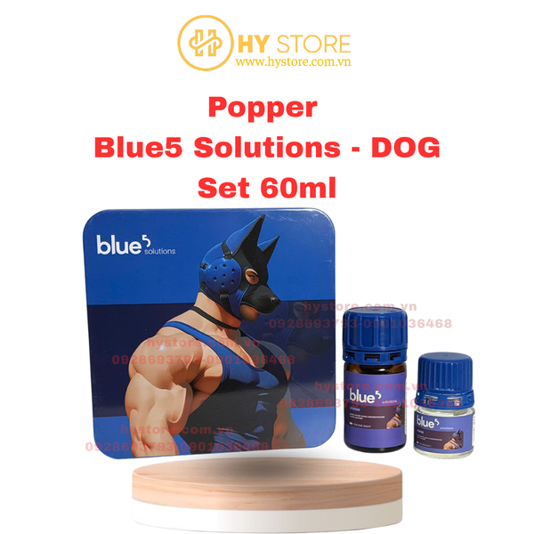 Set combo popper cao cấp BLUED5 - DOG VERSION  - 60ml