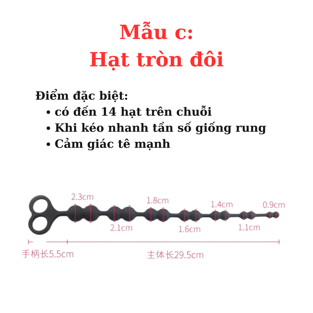 Plug Chuỗi Hạt Massage Hậu Môn – Bộ Sưu Tập Nhiều Kích Thước & Kiểu Dáng