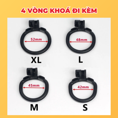 [Bản 2.0 - Vòng cong] Khoá dương vật 3D Cobra