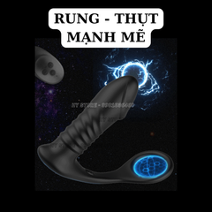 Anal plug massage rung thụt nhiều chế độ, kích thích điểm G
