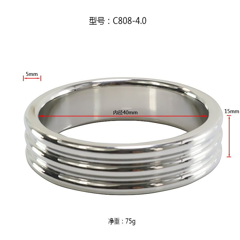 Vòng đeo dương vật, inox 304 loại 3 vòng ghép