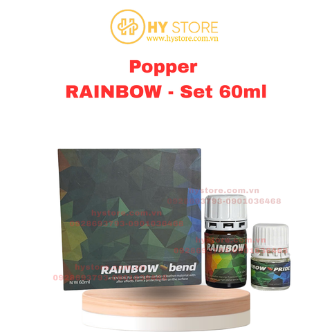 Set combo popper cao cấp RAINBOW - 60ml