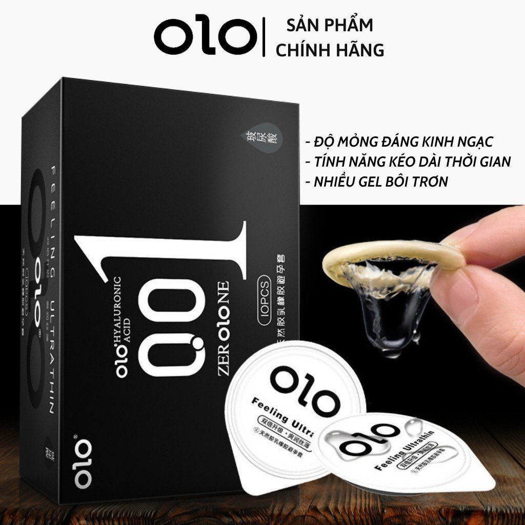 Bao cao su OLO - Mix ngẫu nhiên 3 cái.