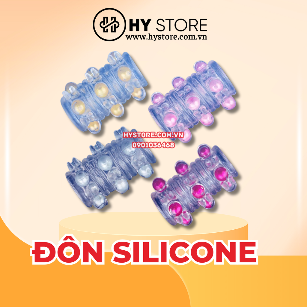 Đôn Silicone Có Gai Và Bi, Giúp Tăng Kích Thước - Khoái Cảm
