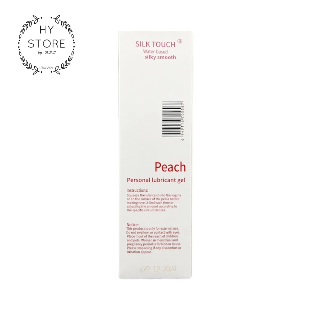 Gel bôi trơn chính hãng Silk Touch, hương Đào 100mil