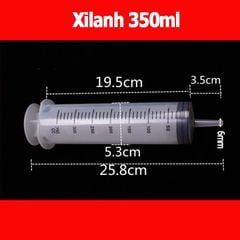 [350ml] Xi lanh - Ống tiêm nhựa, dùng trong y tế, sang chiết nước hoa.