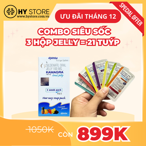 Kamagra Jelly, thuốc cường dương, hổ trợ cứng lâu, lâu ra hiệu quả 100% - Hộp fullseal 7 tuýp 7 vị.
