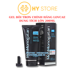 [Tặng kèm đầu vòi] Gel bôi trơn Love Monogatari, trong suốt, gốc nước, chai lớn 200ml