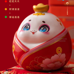 Set 3 Tượng Rắn Ú - Vật phong thuỷ trang trí 2025, mang lại tài lộc, thích hợp tặng đối tác