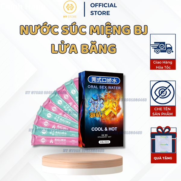 Nước súc miệng BJ lửa băng mang lại cảm giác kích thích cao độ.