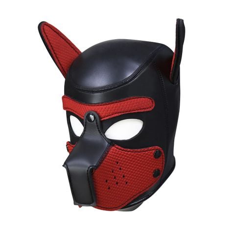 Hood trùm đầu hình đầu chó, phụ kiện hoá trang, BDSM
