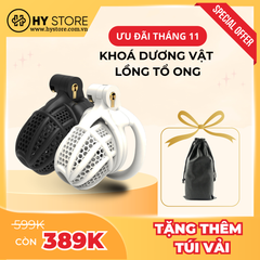 Khoá Dương Vật 3D Lồng Tổ Ong - Nhựa Cao Cấp, Thiết Kế Thoáng Khí | Hystore Việt Nam