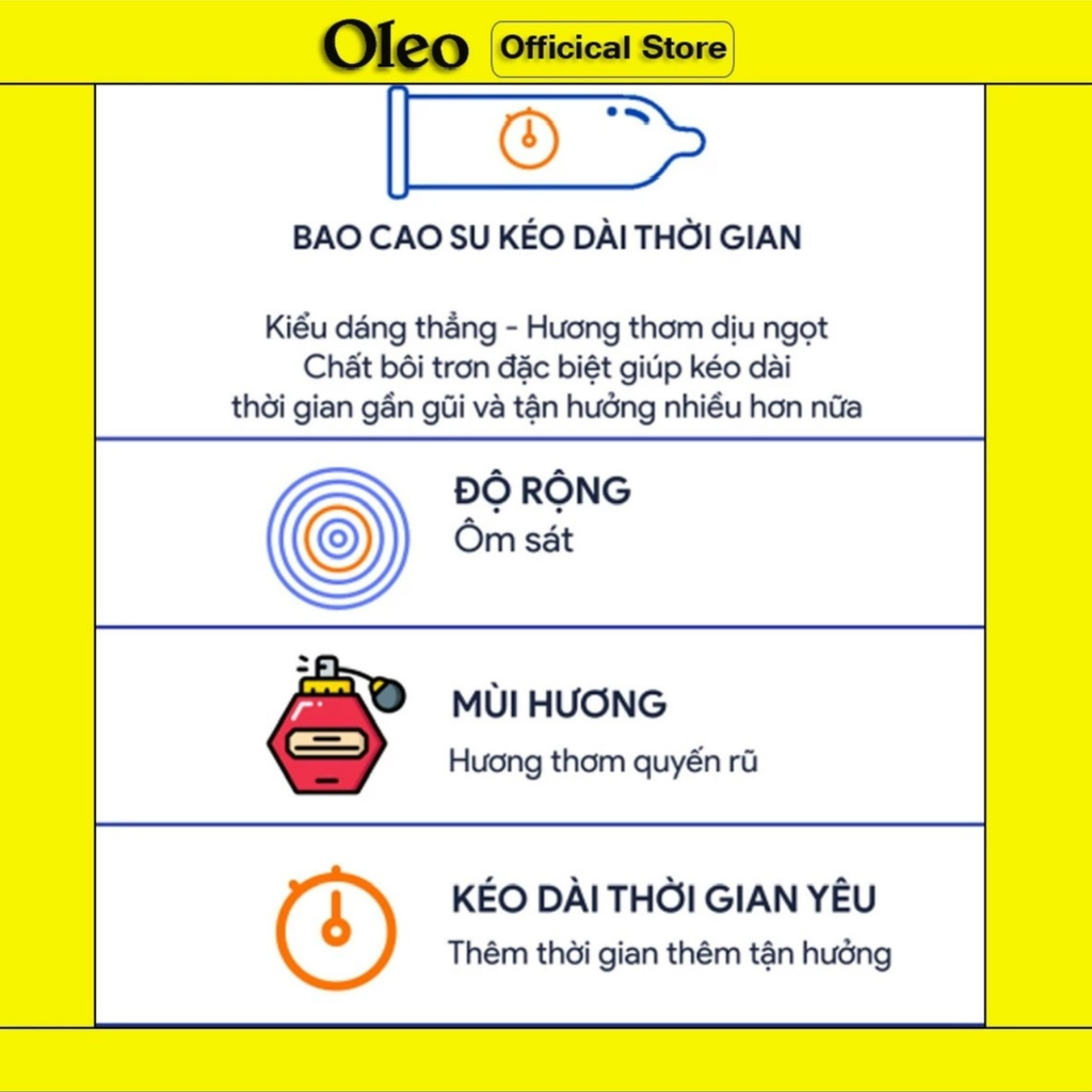 Bao cao su Oleo 0.05 màu đỏ - Có gai