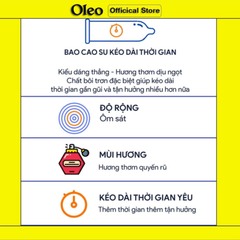 Bao cao su Oleo 0.05 màu đỏ - Có gai