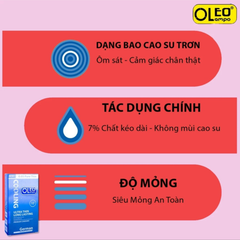 Bao cao su Oleo 0.05 màu xanh - The Mát