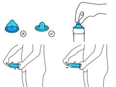 Bao cao su silicon trong suốt PINSE, có thể tái sử dụng, giúp tăng cảm giác và đôn kích thước