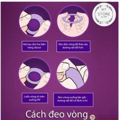 Bộ vòng đeo dương vật, silicon Titan, giúp lâu ra