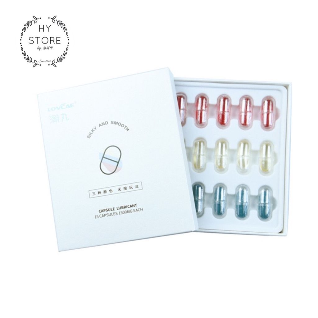 Gel bôi trơn dạng viên (Hộp 15 viên, 3 màu)